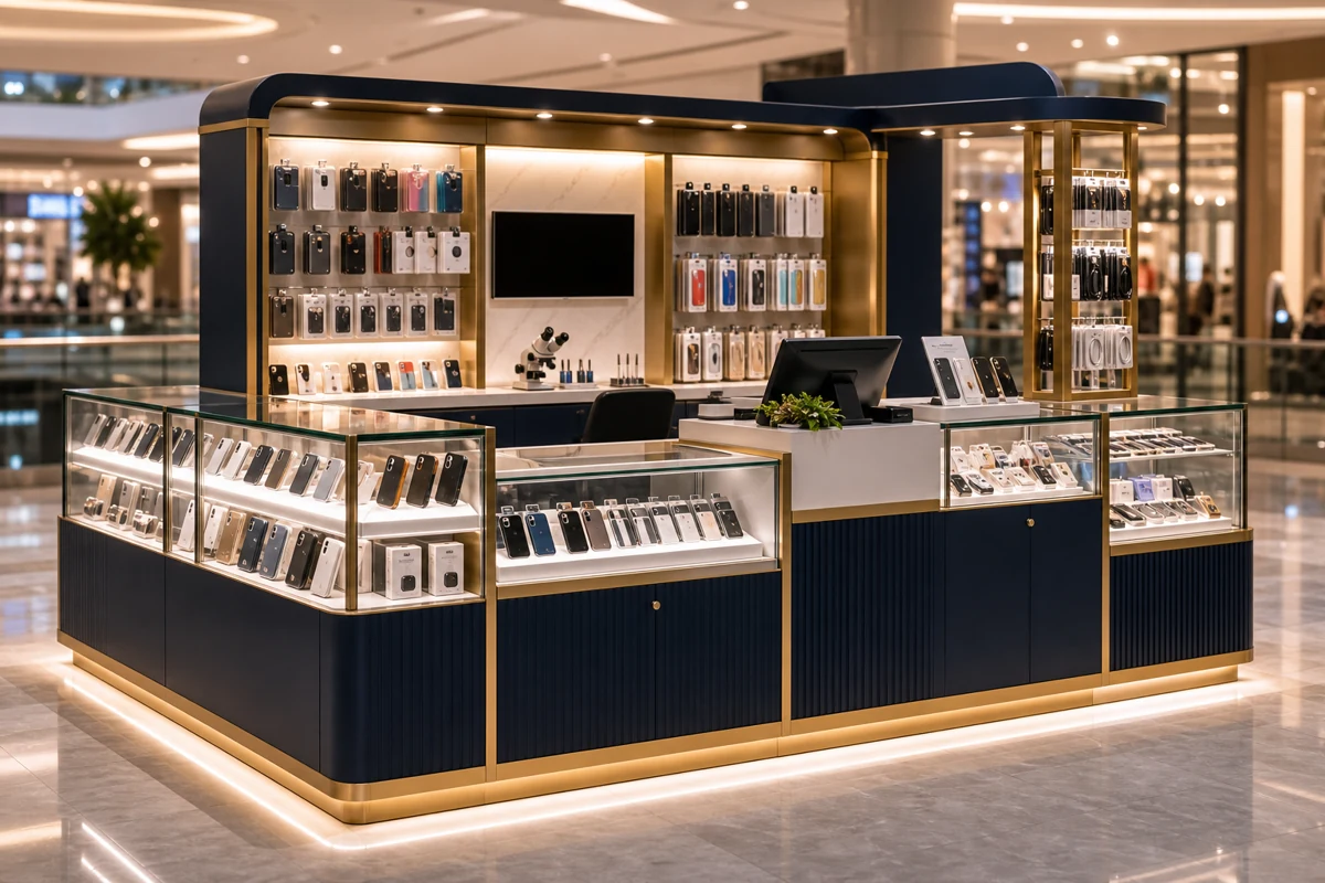 Cell Phone Kiosk by Benson Fixtures