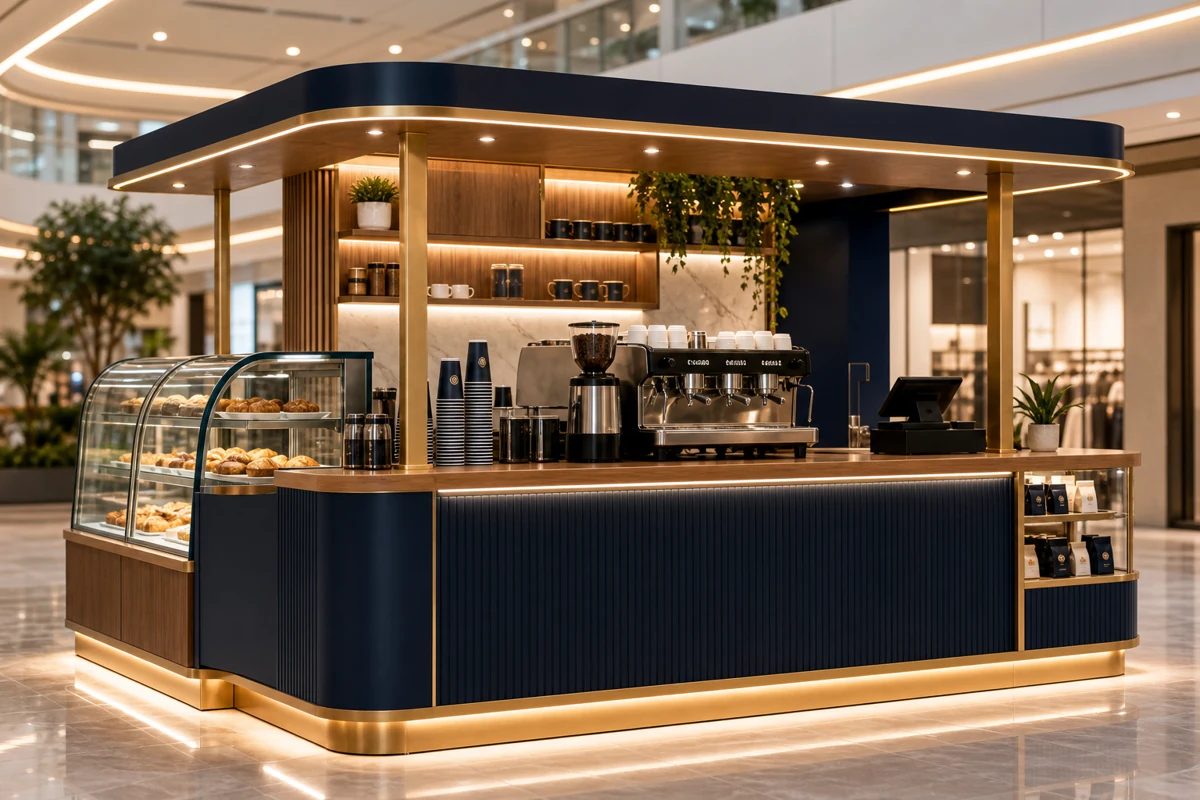 Coffee Kiosk by Benson Fixtures