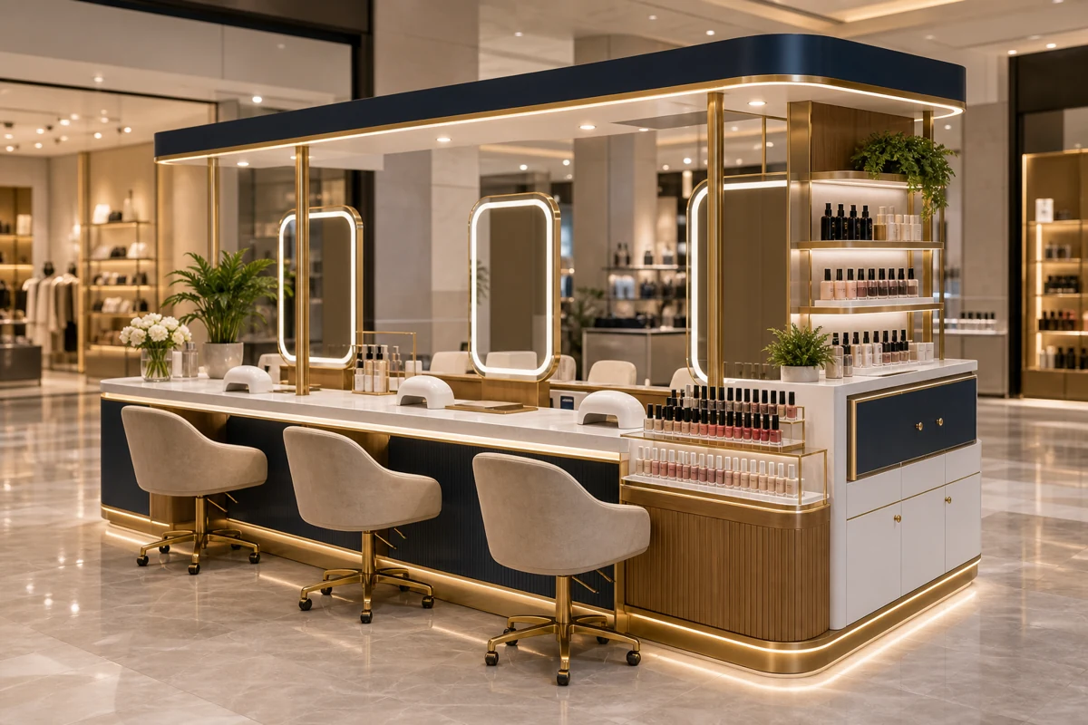 Nail Kiosk by Benson Fixtures